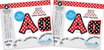 Barker Creek Dots  4" Letters and Numbers, Multicolored, 510/Pack (BC3627)