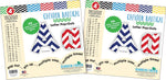 Barker Creek Nautical Chevron  4" Letters and Numbers, Multicolored, 510/Pack (BC3642)