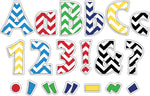 Barker Creek Nautical Chevron  4" Letters and Numbers, Multicolored, 510/Pack (BC3642)