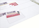 Avery Self-Adhesive Vinyl Sleeve, 2" x 3.5" Business Cards, Clear, 10/Pack (73720)