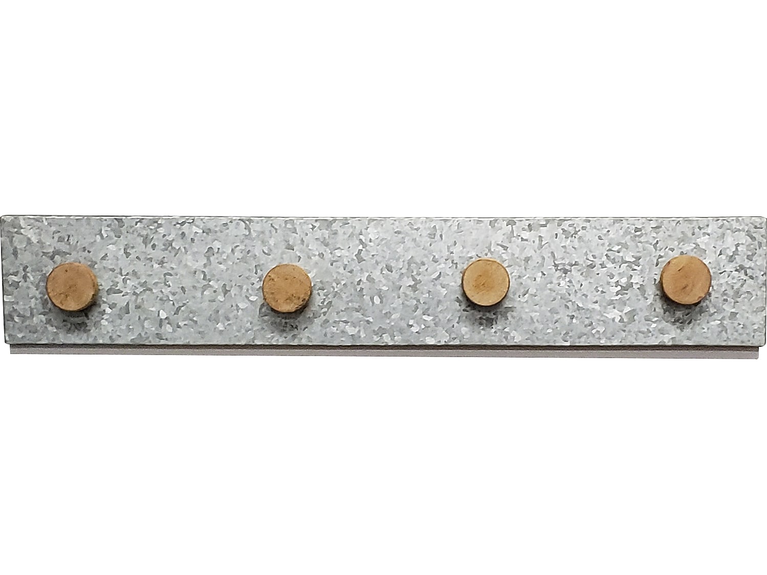 Eden Grove Galvanized Wall Rack, Tin/White (9602074E)