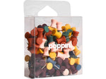 Poppin Push Pins, Assorted Colors, 100/Box, 6 Boxes/Kit (108678)
