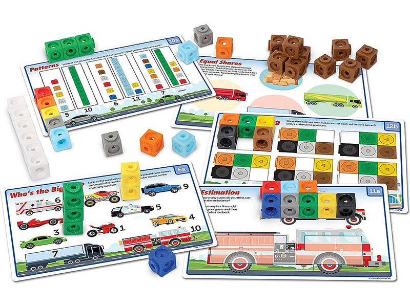 Learning Resources MathLink Cubes Kindergarten Math Activity Set: Mathmobiles!, Multicolor (LER 9332)