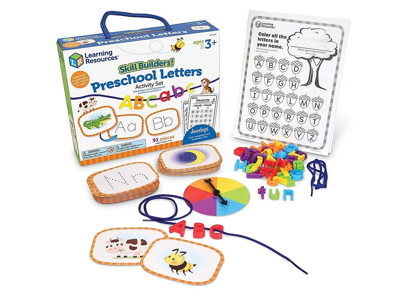 Learning Resources Skill Builders! Preschool Letters, Multicolor (LER1244)