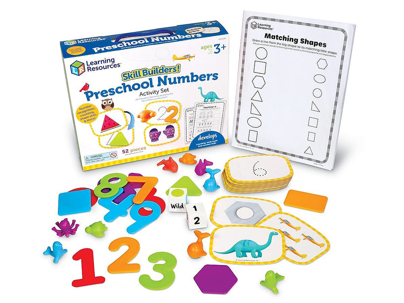 Learning Resources Skill Builders! Preschool Numbers, Multicolor (LER1245)