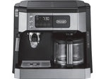 DeLonghi All-in-One 10-Cup Coffee and Espresso Machine Combination, Black/Stainless Steel (COM530M)