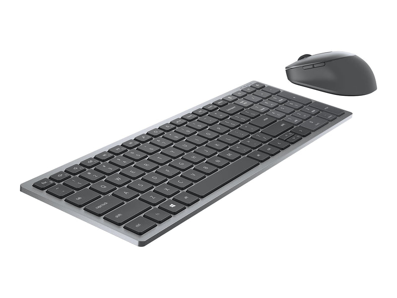 Dell Multi-Device Wireless Keyboard and Combo Optical Mouse, Gray (KM7120W-GY)
