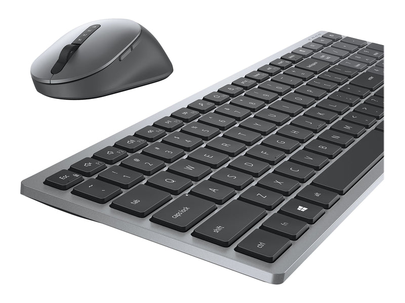 Dell Multi-Device Wireless Keyboard and Combo Optical Mouse, Gray (KM7120W-GY)