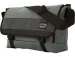 Manhattan Portage Fabric Messenger Bag, Gray (1661-BL GRY)