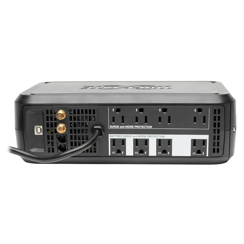 Tripp Lite UPS Smart 1000VA 500W Backup Tower LCD AVR 120V USB Coax RJ45 1000VA, 8-Outlets, Black (SMART1000LCD)