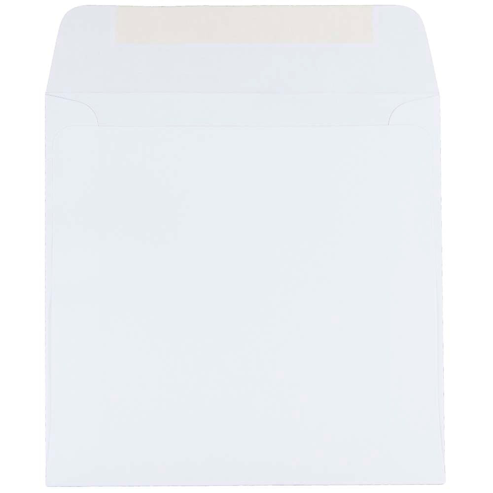 JAM Paper 6.5 x 6.5 Square Invitation Envelopes, White, 25/Pack (28417)