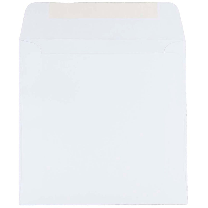 JAM Paper 6.5 x 6.5 Square Invitation Envelopes, White, 25/Pack (28417)