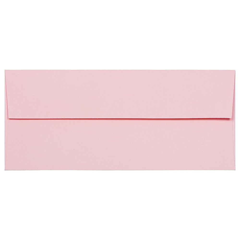 JAM Paper #10 Business Envelopes, 4.125 x 9.5, Baby Pink, Bulk 1000/Carton (2155777B)