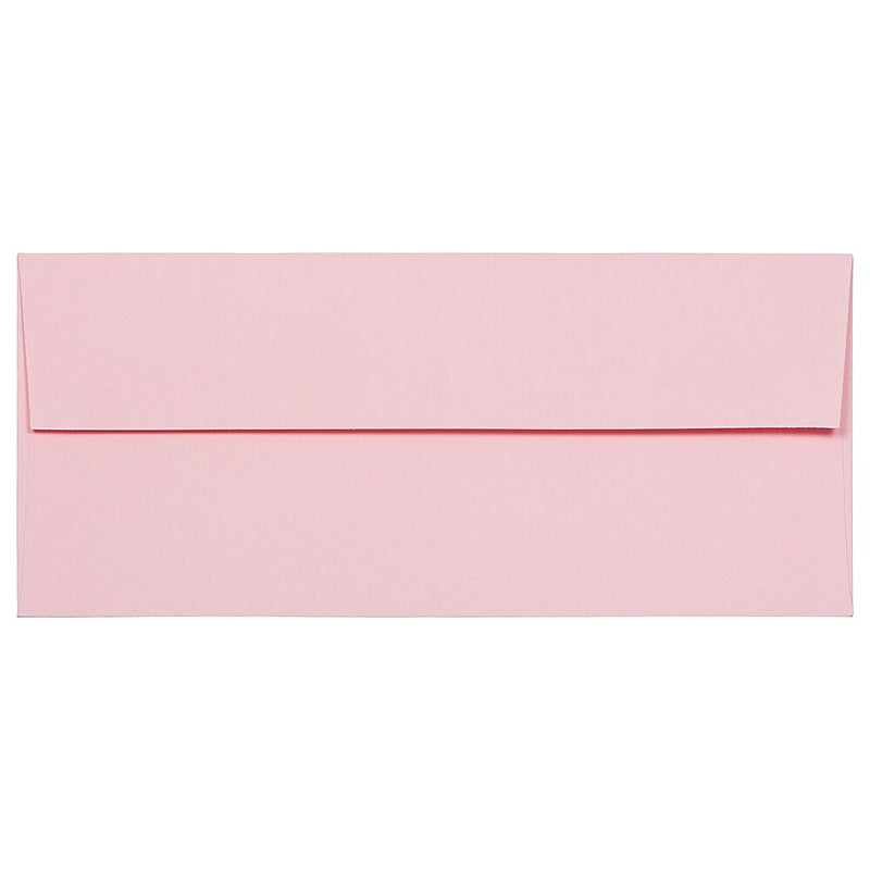 JAM Paper #10 Business Envelopes, 4.125 x 9.5, Baby Pink, Bulk 1000/Carton (2155777B)