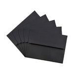 JAM Paper A2 Invitation Envelopes, 4.375 x 5.75, Black Linen, 25/Pack (64345)