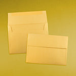 JAM Paper A7 Metallic Invitation Envelopes, 5.25 x 7.25, Stardream Gold, Bulk 1000/Carton (GCST708B)