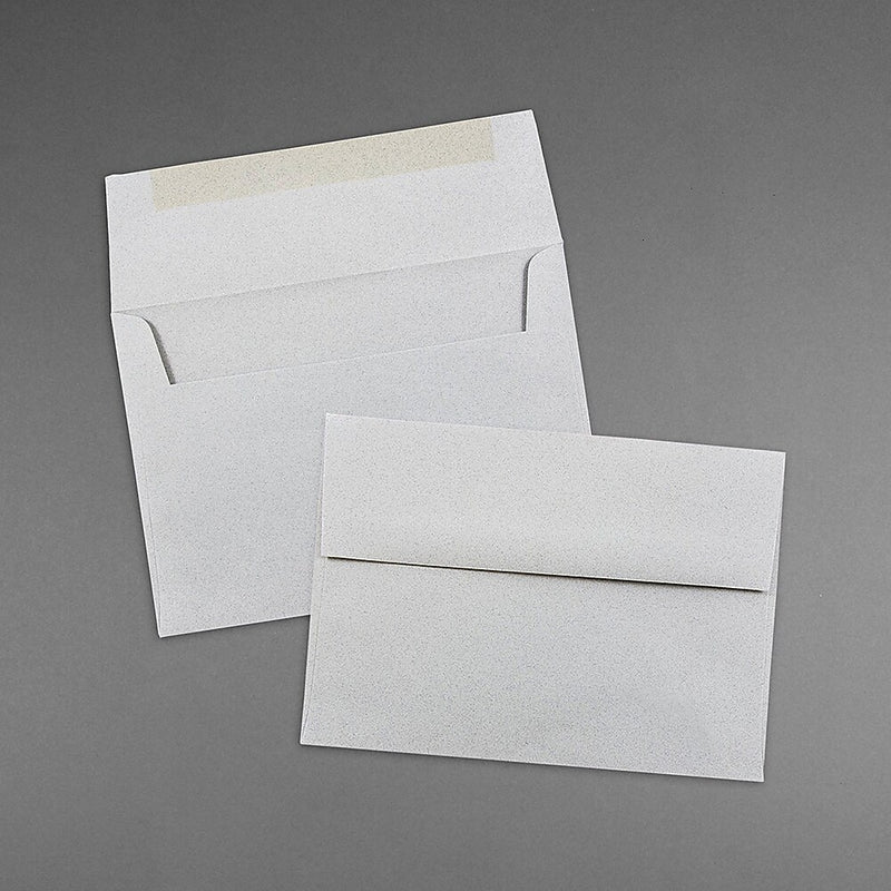 JAM Paper® A7 Passport Invitation Envelopes, 5.25 x 7.25, Granite Silver Recycled, Bulk 1000/Carton (71813B)