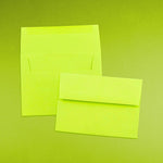 JAM Paper A6 Colored Invitation Envelopes, 4.75 x 6.5, Ultra Lime Green, Bulk 1000/Carton (52610B)
