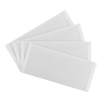 JAM Paper #10 Plastic Envelopes with Tuck Flap Closure, 4.25 x 9.75, Clear, 12/Pack (1541740)