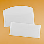 JAM Paper #10 Plastic Envelopes with Tuck Flap Closure, 4.25 x 9.75, Clear, 12/Pack (1541740)
