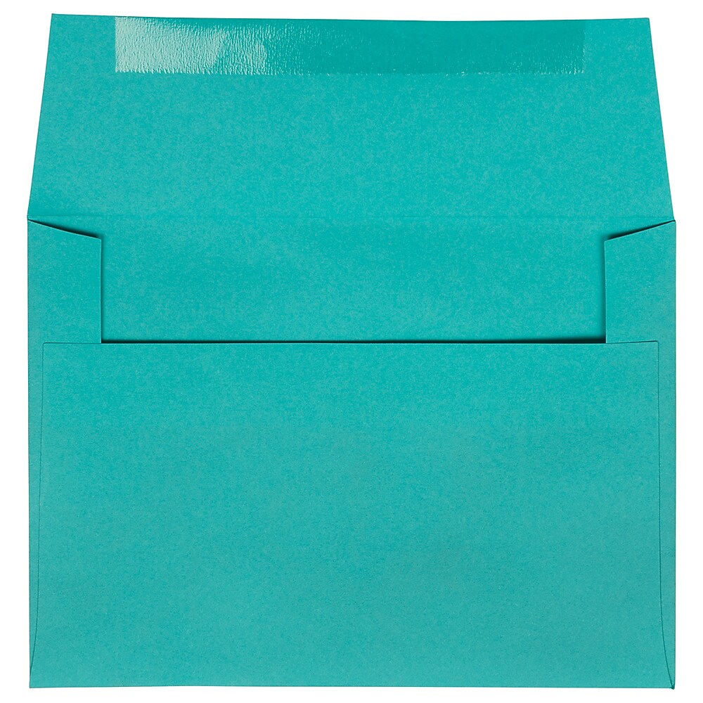 JAM Paper A6 Colored Invitation Envelopes, 4.75 x 6.5, Sea Blue Recycled, 25/Pack (15903)