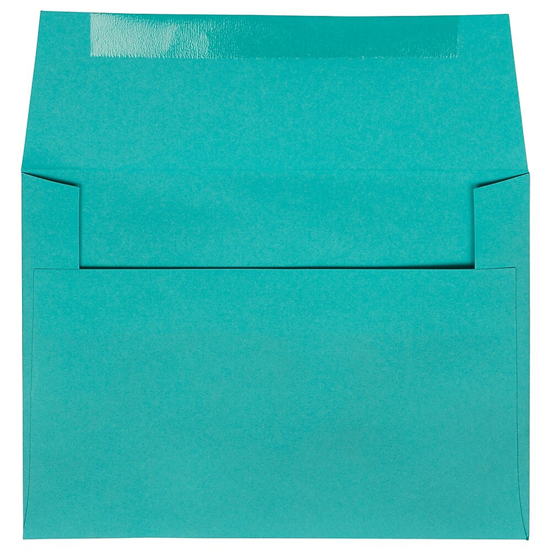 JAM Paper A6 Colored Invitation Envelopes, 4.75 x 6.5, Sea Blue Recycled, 25/Pack (15903)