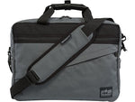 Manhattan Portage Second Avenue Fabric Water-Resistant Briefcase, Gray (1741-BL GRY)