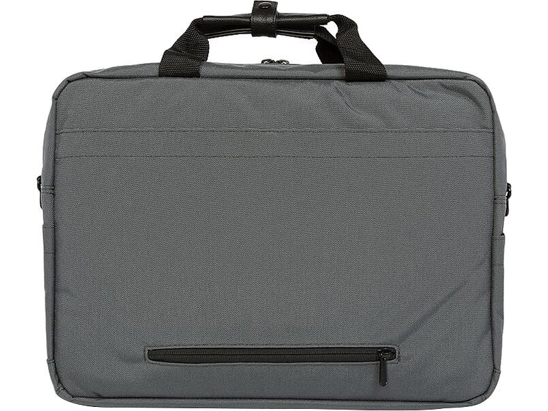 Manhattan Portage Second Avenue Fabric Water-Resistant Briefcase, Gray (1741-BL GRY)