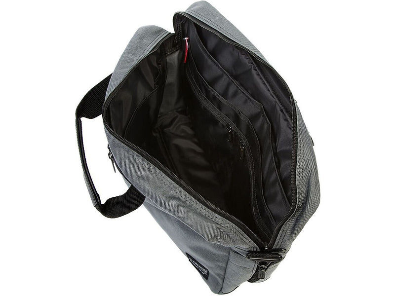 Manhattan Portage Second Avenue Fabric Water-Resistant Briefcase, Gray (1741-BL GRY)
