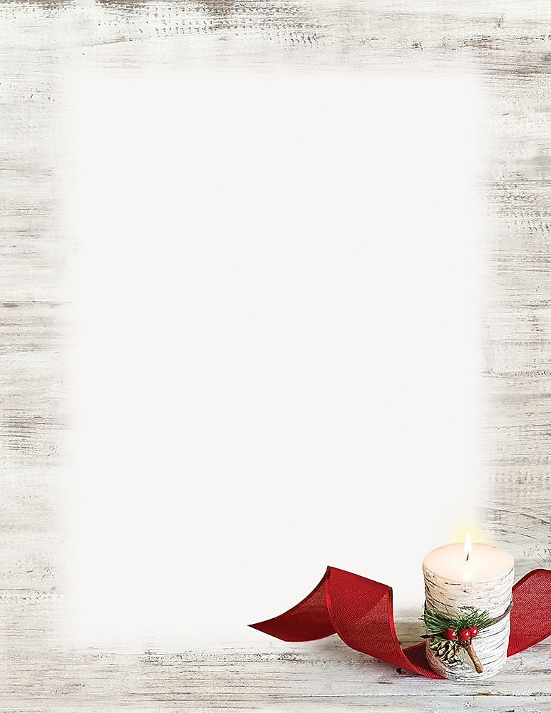 Great Papers! Holiday Stationery, Birch Candle, 8.5" x 11", 80/Pack (2017025)