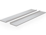 MooreCo Hierarchy 58" Storage Shelf, Cool Gray, 2/Pack (91699)