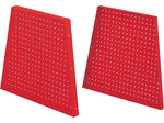 MooreCo Hierarchy 22" Peg Side Panel, Red, 2/Pack (52990-Red)