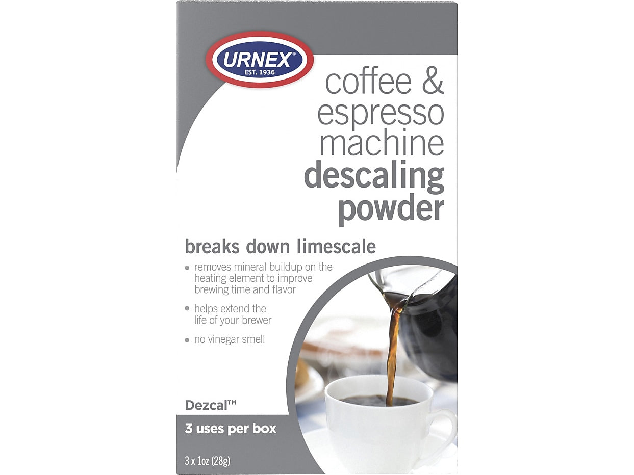 Urnex Coffee and Espresso Machine Descaling Powder, 1 Oz., 3/Box (15-DZP-UCP03)