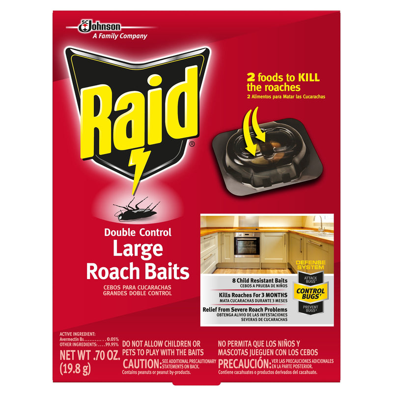Raid Roach Baits, 0.7 oz Box, 6/Carton (SJN334863)