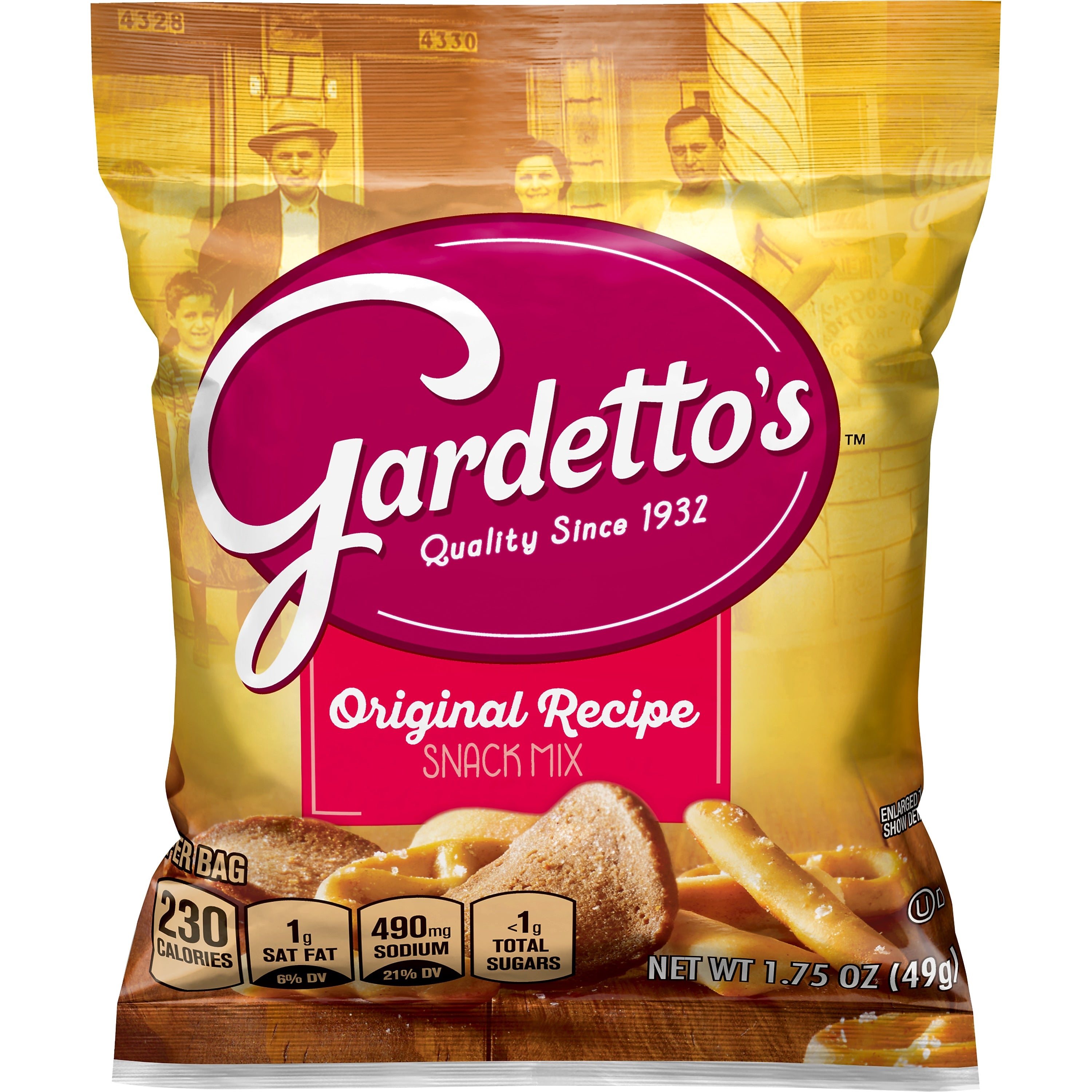 Gardetto's Original Recipe Snack Mix, 1.75 oz., 60/Carton (GAR20026)