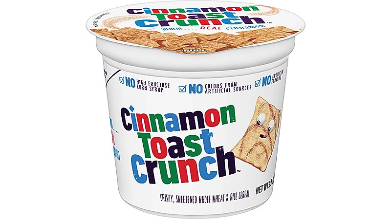Cinnamon Toast Crunch Cinnamon Sugar Cereal, 2 oz., 6/Box (13897)