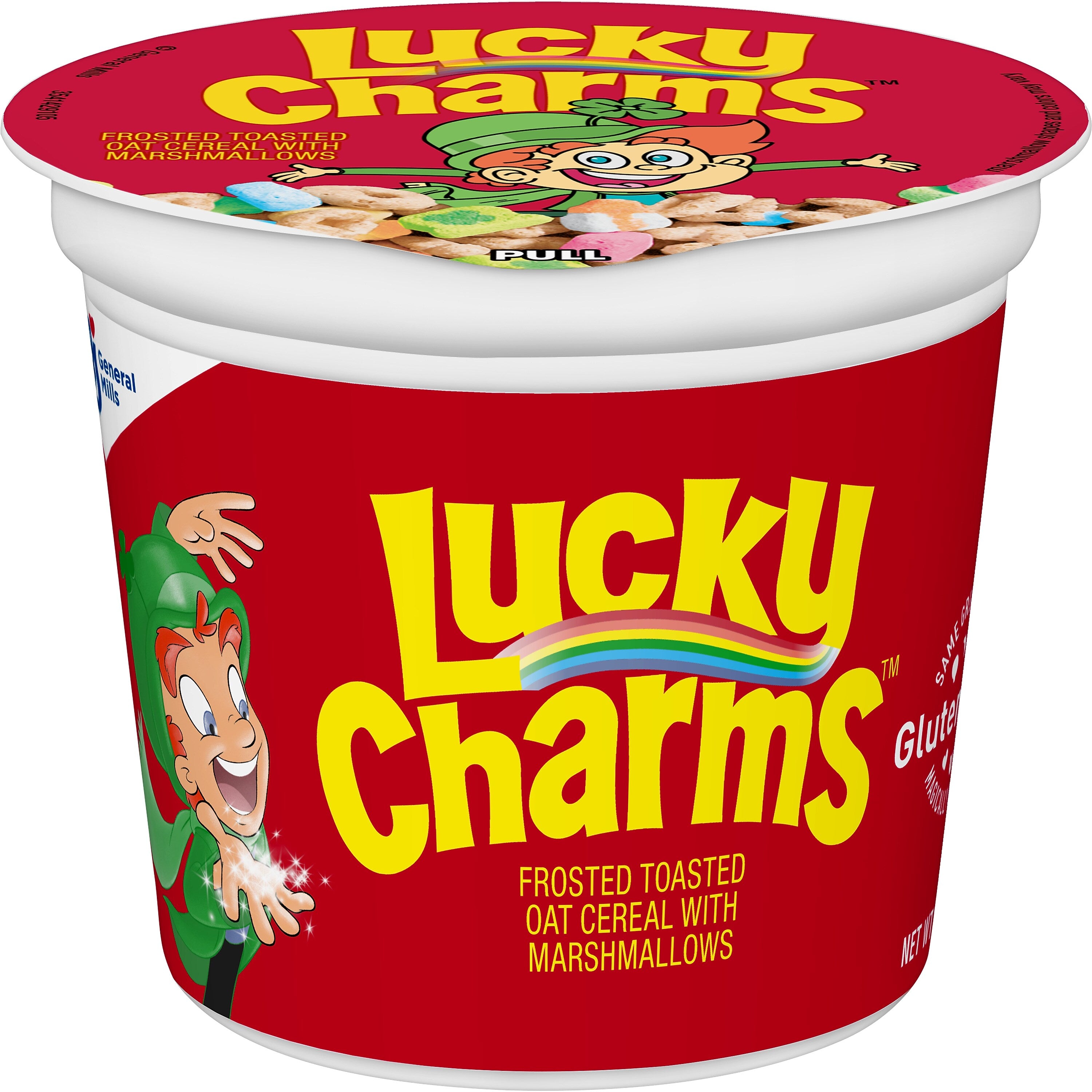 Lucky Charms Oats and Marshmallows Cereal, 1.7 oz., 6/Box (GEM13899)