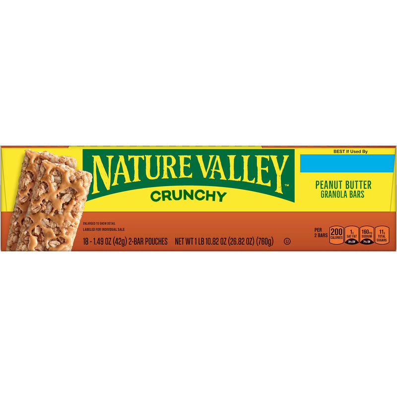Nature Valley Peanut Butter Granola Bar, 18 Bars/Box (GEM33550)