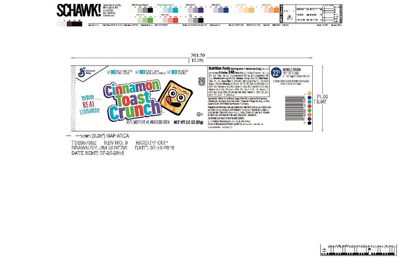 Cinnamon Toast Crunch Cinnamon Sugar Cereal, 2 oz., 6/Box (13897)
