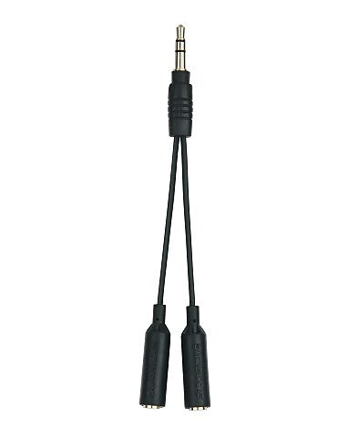 scosche TuneShare 3.5mm to3.5mm Audio Splitter, Black (IUHPS)
