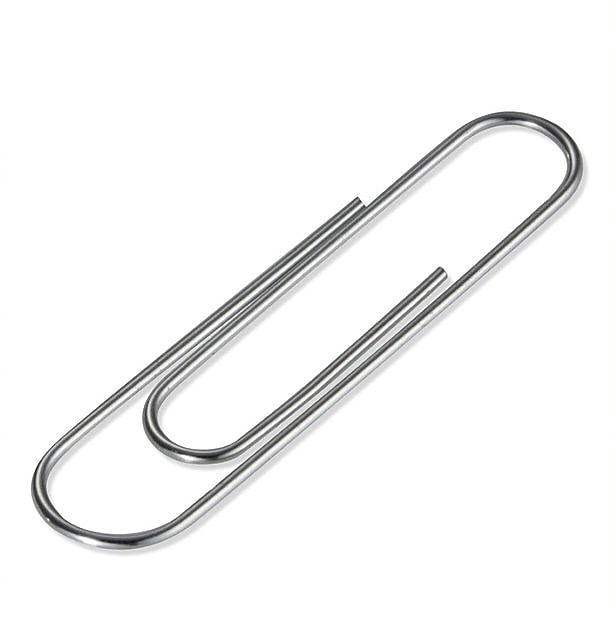 Officemate Jumbo Paper Clips, Silver, 100 Clips/Pack (99914QL)