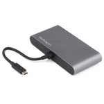 Thunderbolt 3 Mini Dock - Portable Dual Monitor TB3 Docking Station DisplayPort 4K 60Hz - 1x USB-A, GbE - 28cm (11") Cable