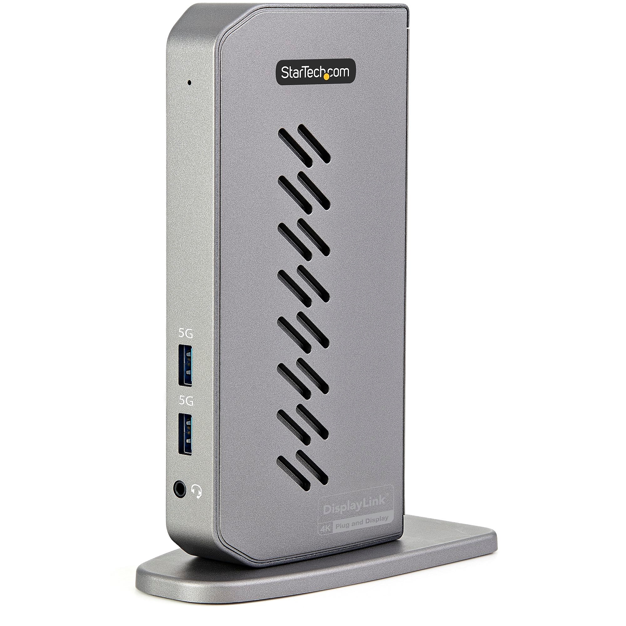 USB-C USB-A Dock - Hybrid Universal USB 3.0 Laptop Docking Station - Dual Monitor 4K 60Hz HDMI/DisplayPort - 6xUSB Type-A/GbE