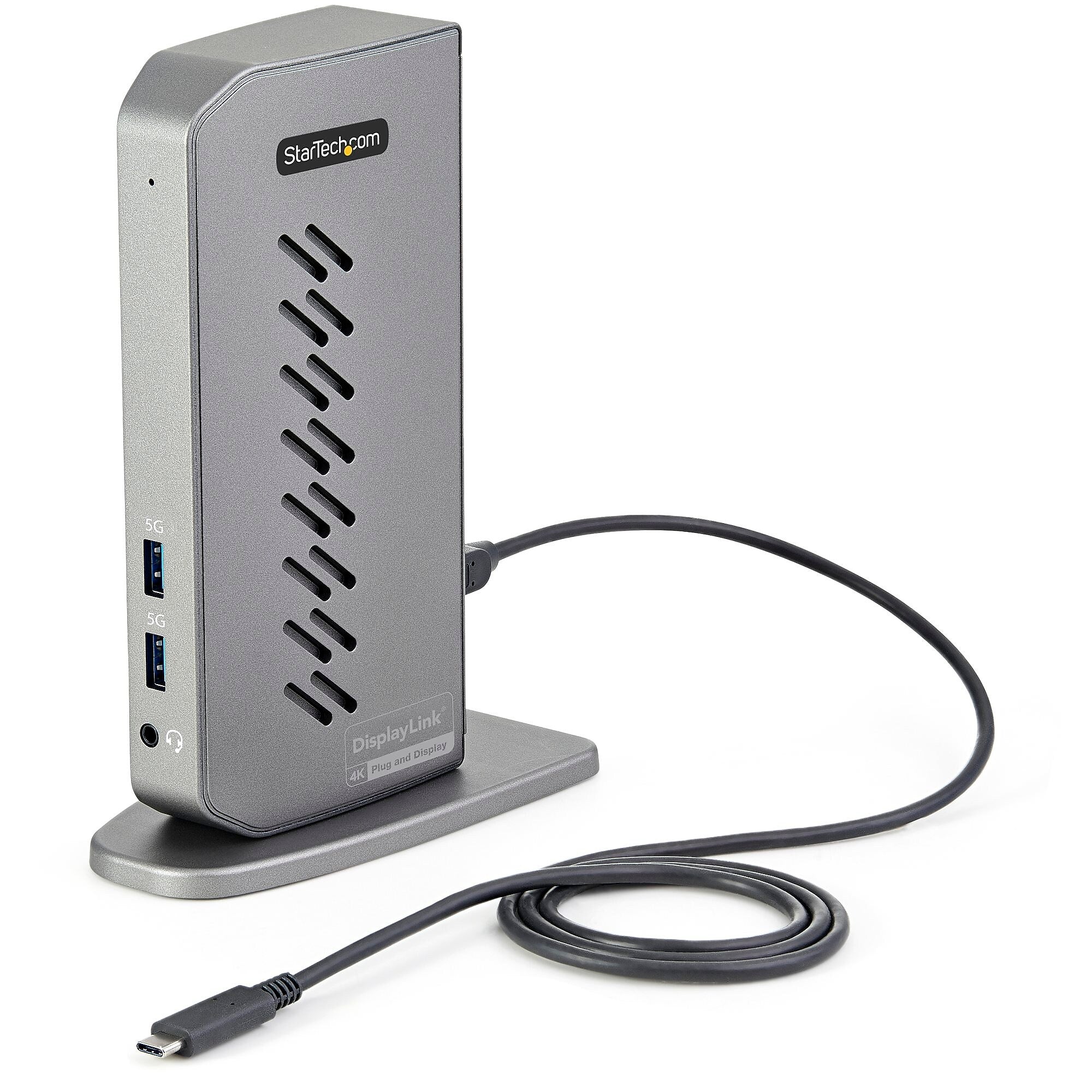 USB-C USB-A Dock - Hybrid Universal USB 3.0 Laptop Docking Station - Dual Monitor 4K 60Hz HDMI/DisplayPort - 6xUSB Type-A/GbE