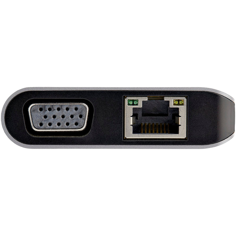 StarTech.com USB-C to HDMI/VGA/USB-A/MicroSD/SD/GbE/Audio Multiport Adapter, Male to Female, 100W PD, Mini Dock (DKT30CHVAUSP)