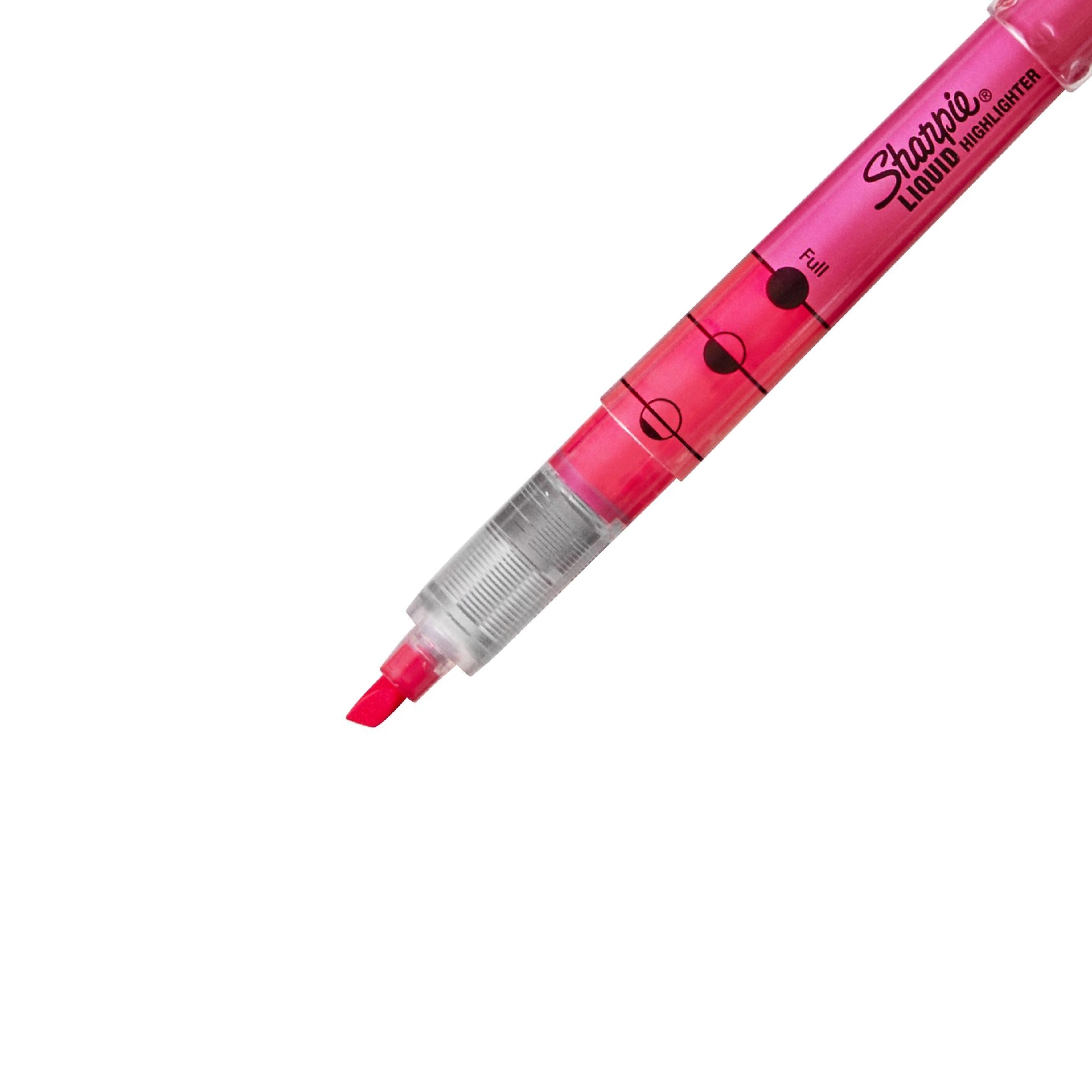 Sharpie Liquid Highlighter, Chisel Tip, Pink, Dozen (1754464)
