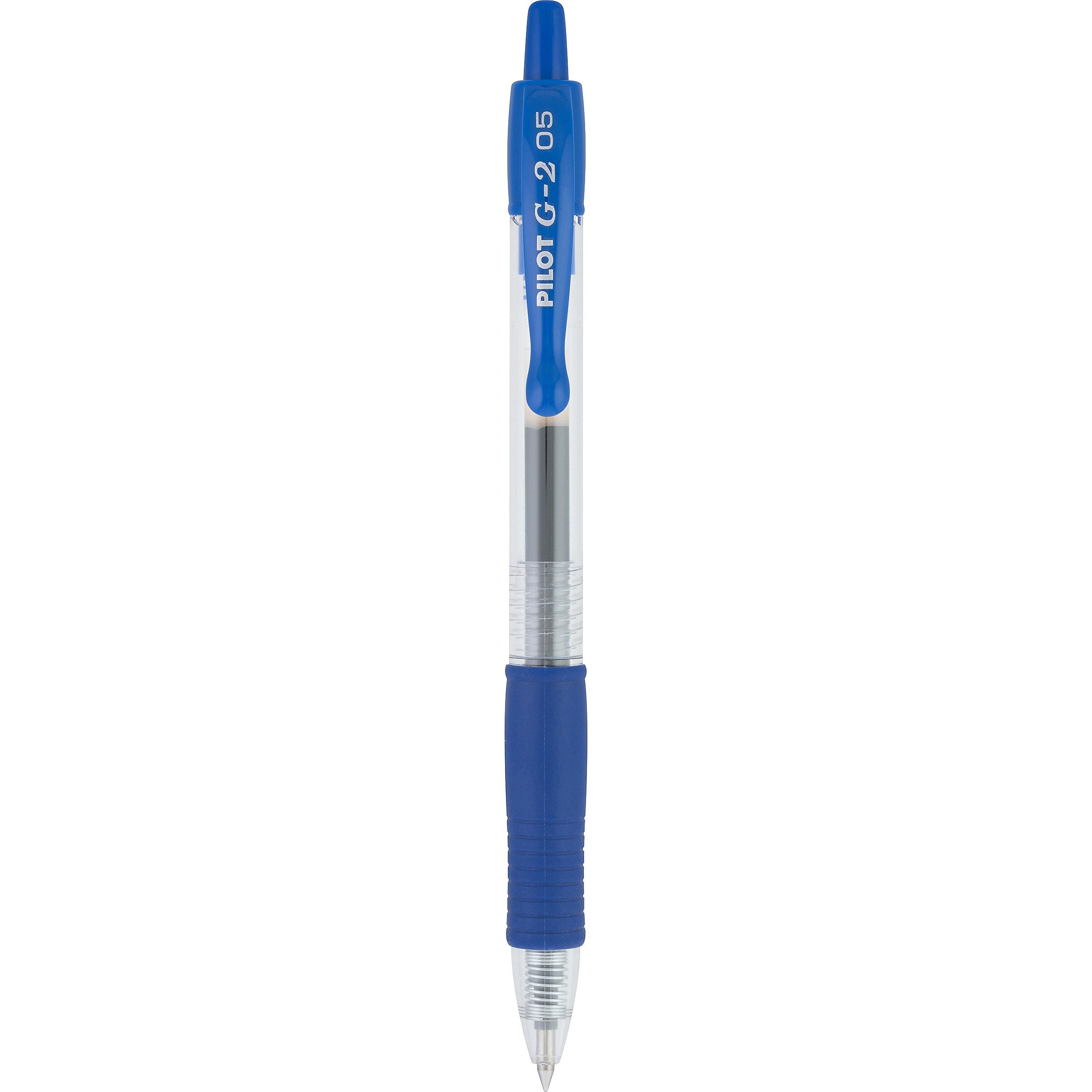 Pilot G2 Retractable Gel Pens, Extra Fine Point, Blue Ink, Dozen (31003)