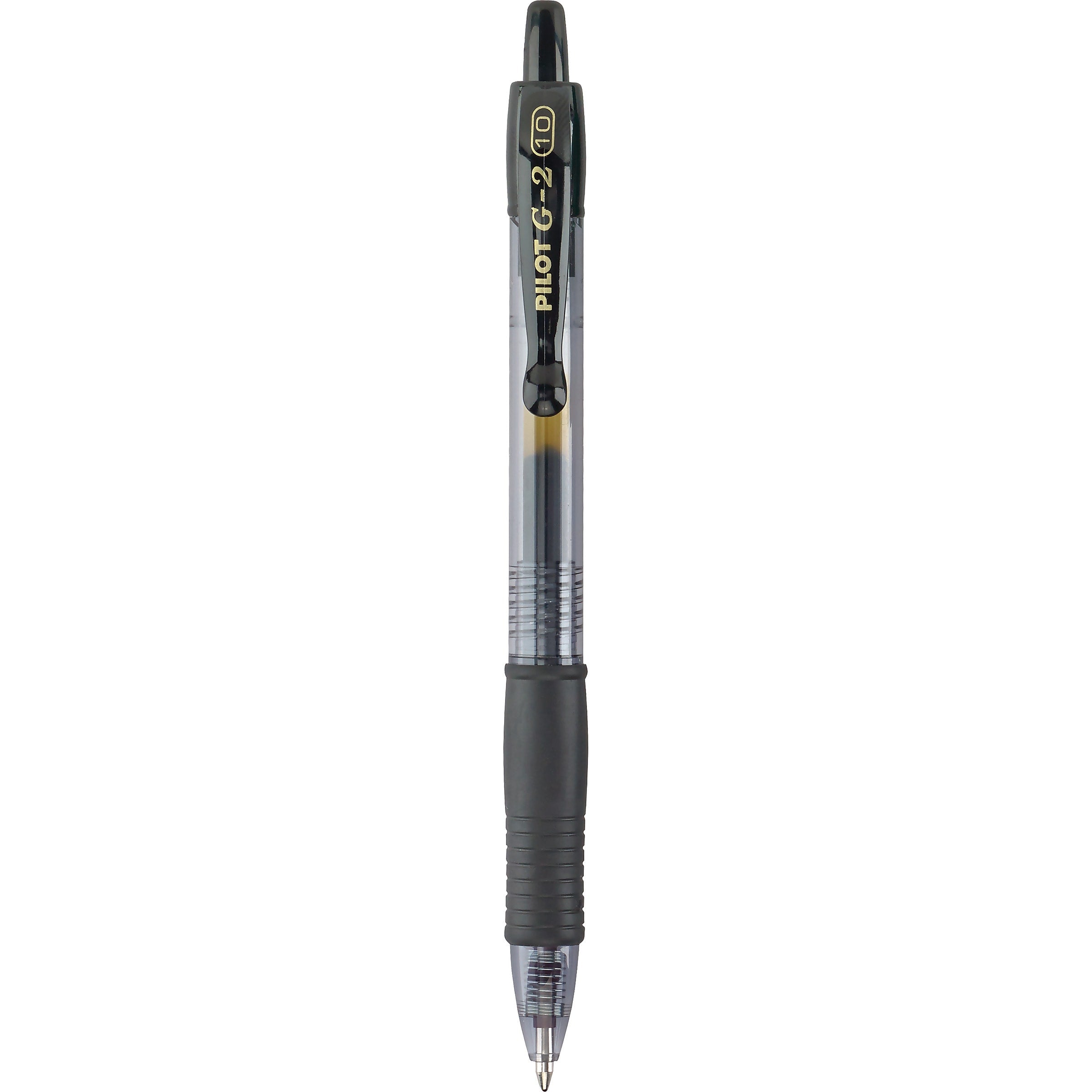 Pilot G2 Retractable Gel Pens, Bold Point, 1.0mm, Black Ink, Dozen (31256)