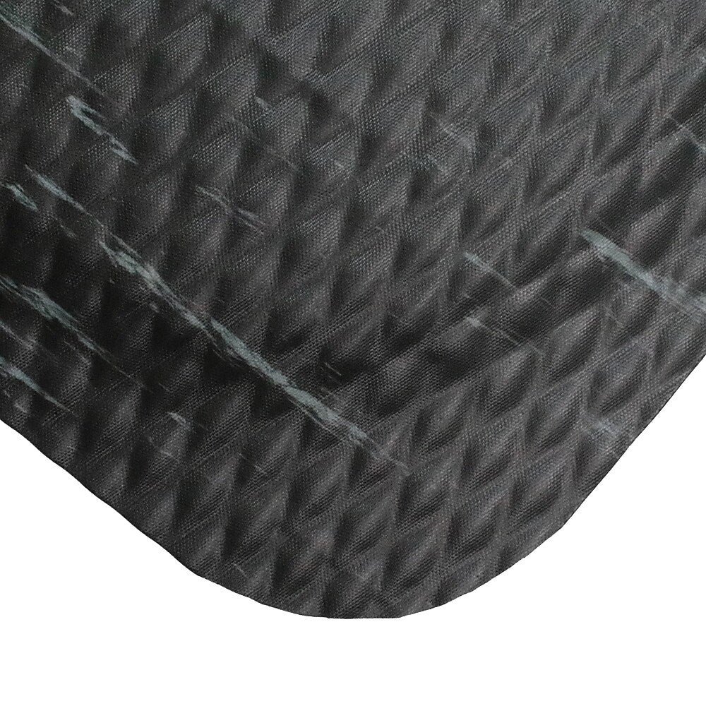 M + A Matting Hog Heaven Marble Max Anti-Fatigue Commercial Floor Mat, 3' x 12', Midnight Swirl (44910312100)