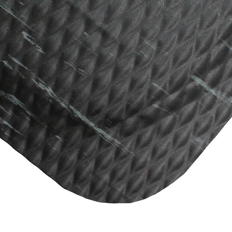 M + A Matting Hog Heaven Marble Max Anti-Fatigue Commercial Floor Mat, 3' x 12', Midnight Swirl (44910312100)